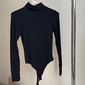 Aerie Black Turtleneck Bodysuit